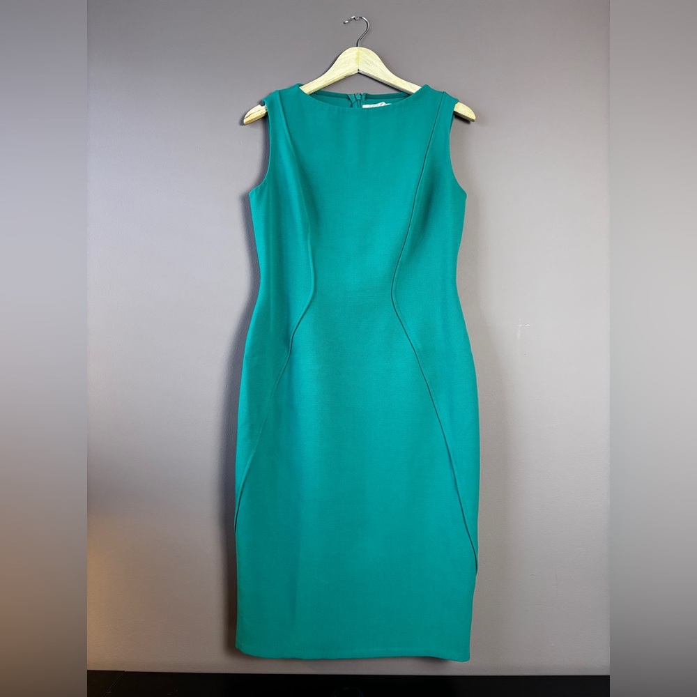 Lela Rose Boatneck Pencil Dress Sz M